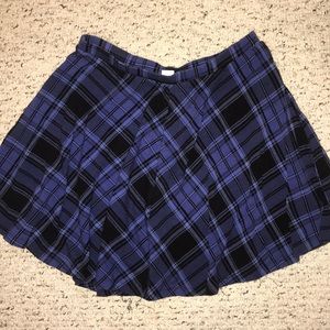 Blue plaid school girl skater skirt!